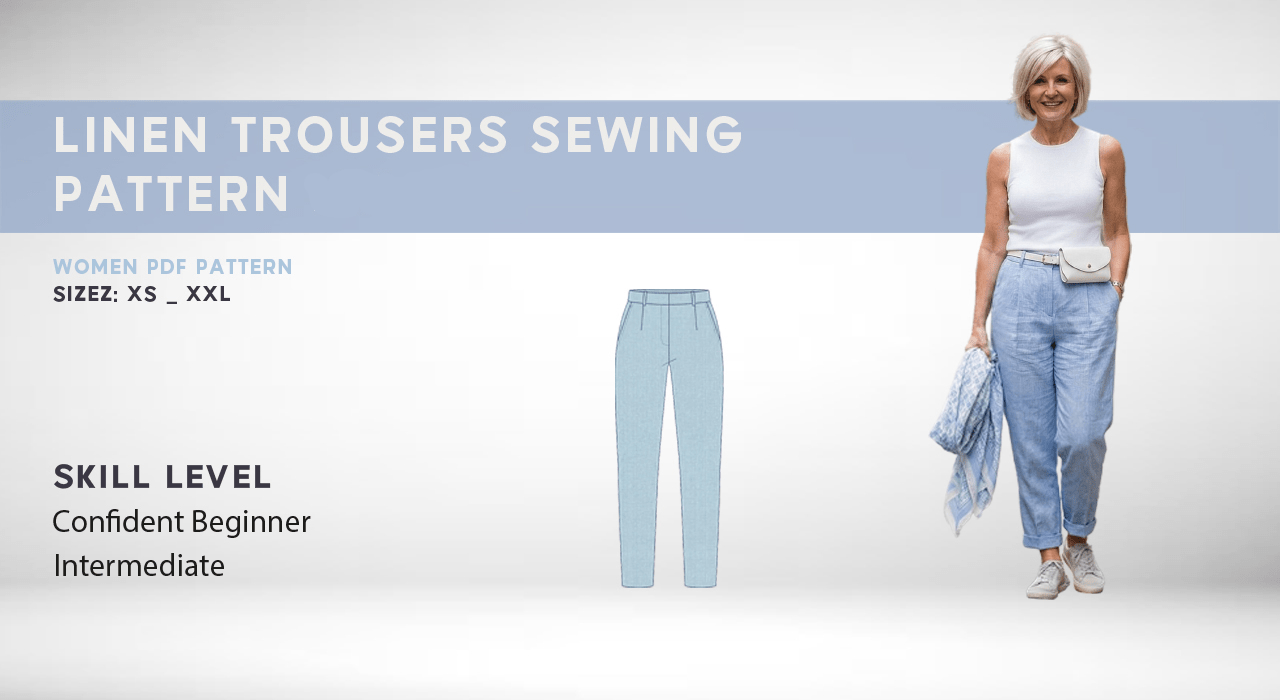 Read more about the article Linen Trousers Sewing Pattern – Easy, Polished Wardrobe Workhorse