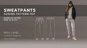 Read more about the article Sweatpants Sewing Pattern – Cozy PDF Joggers in 5 Sizes